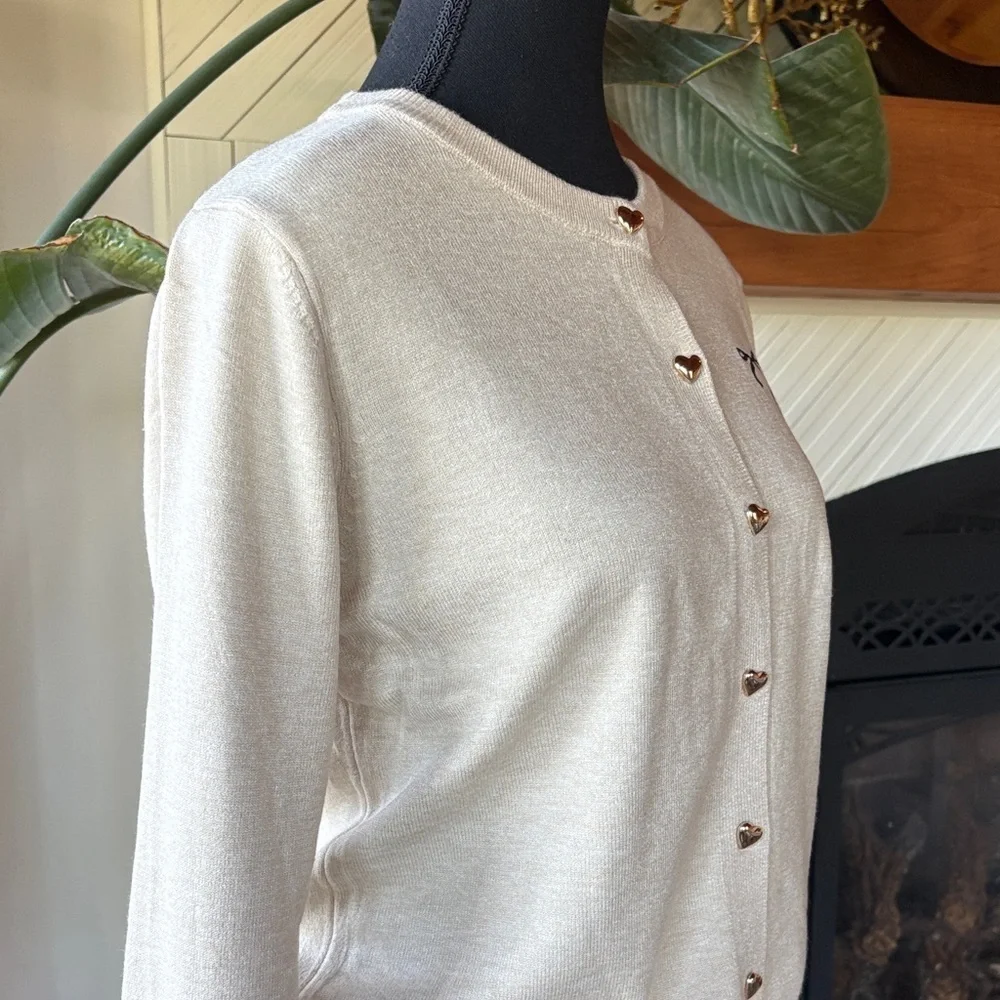 Cardigan with Heart Buttons - Picture 8 of 10